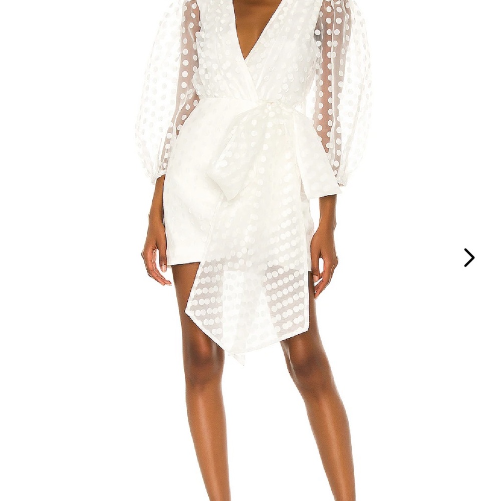 Lovers and Friends White Polka Dot Dress